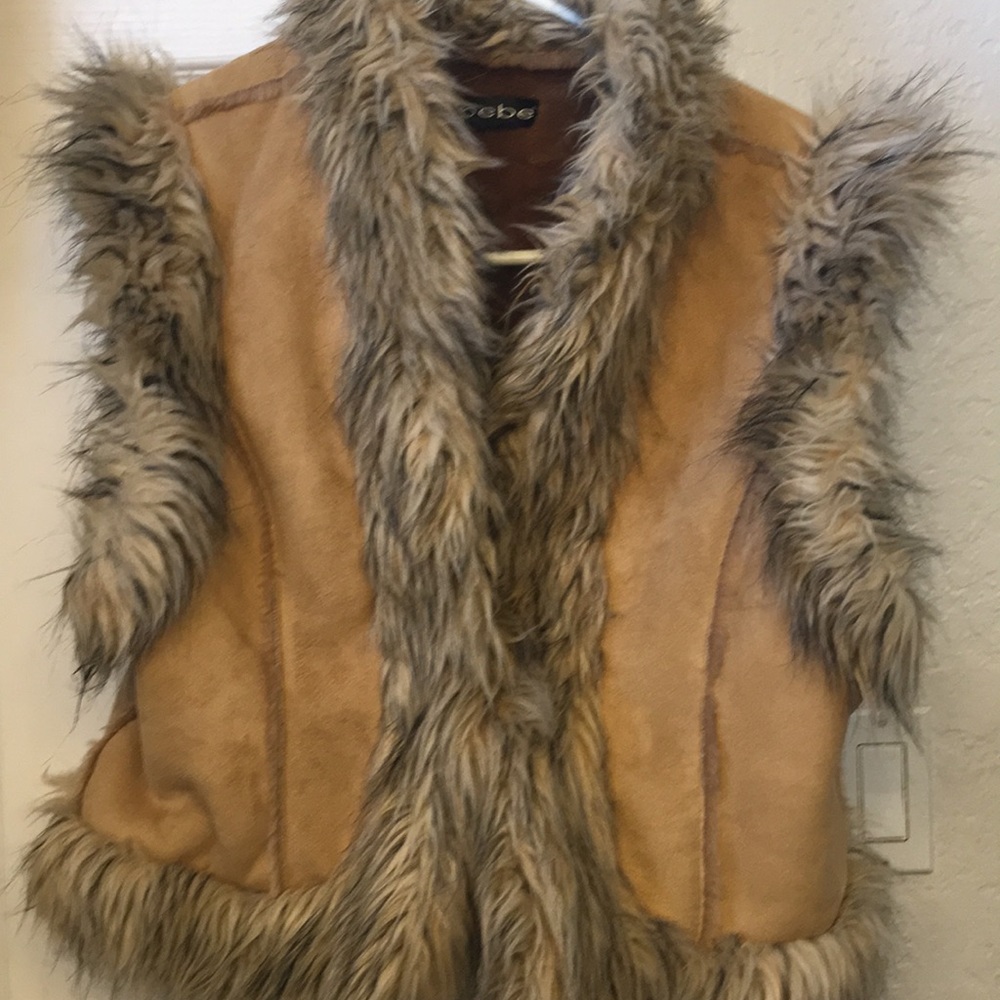 Bebe faux fur vest